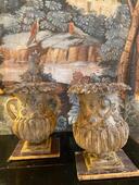 Paire de vases en terre cuite restaurés (Italie XVIII ème )